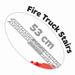 Feuerwehrauto Fahrzeug Spielzeugauto LKW 53cm Leiter Rot Wasserpumpe Neu