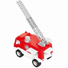 Feuerwehrauto Fahrzeug Spielzeugauto LKW 53cm Leiter Rot Wasserpumpe Neu