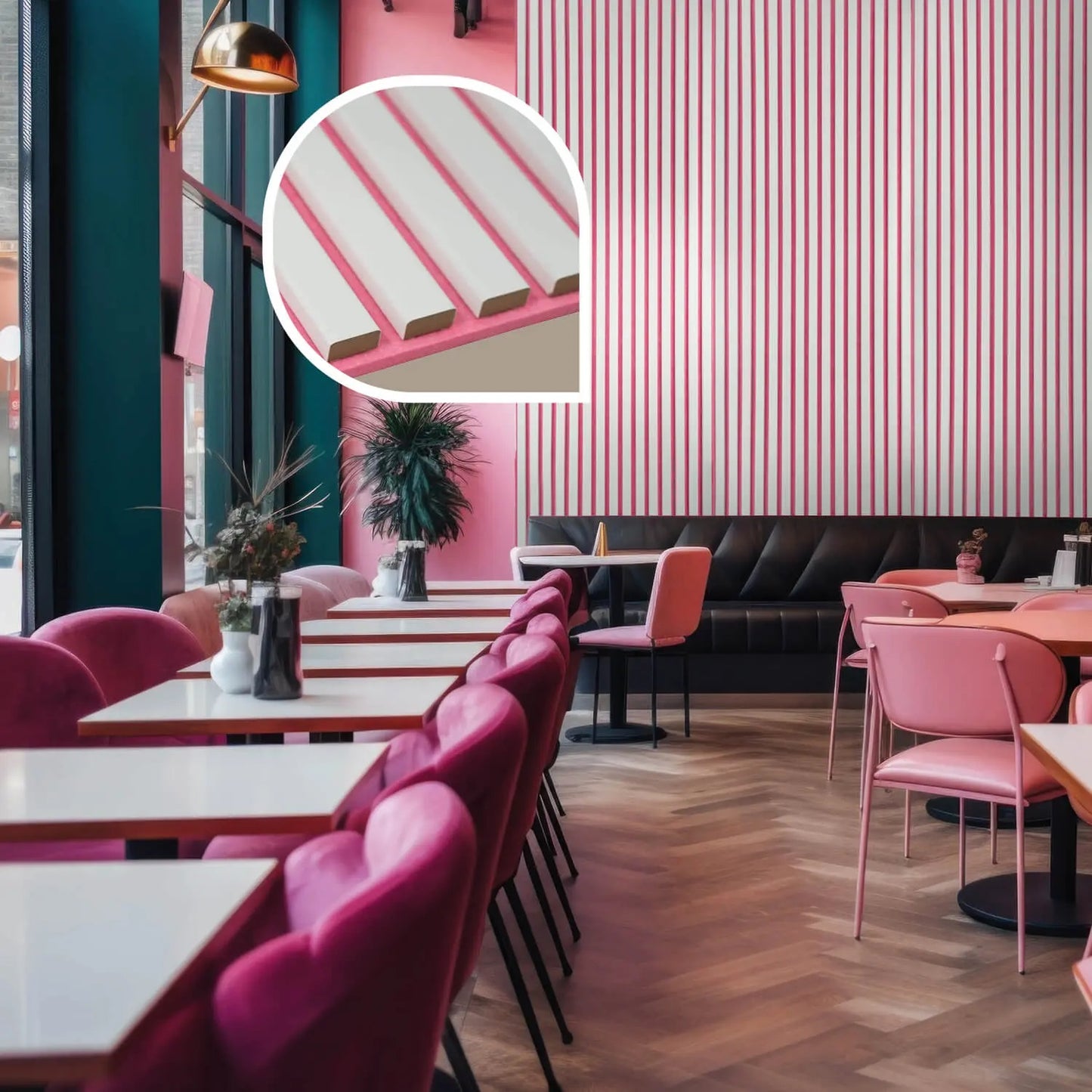 2x Akustikpaneele Wandpaneele Raumakustik Holz Filz Wandverkleidung 120x60cm