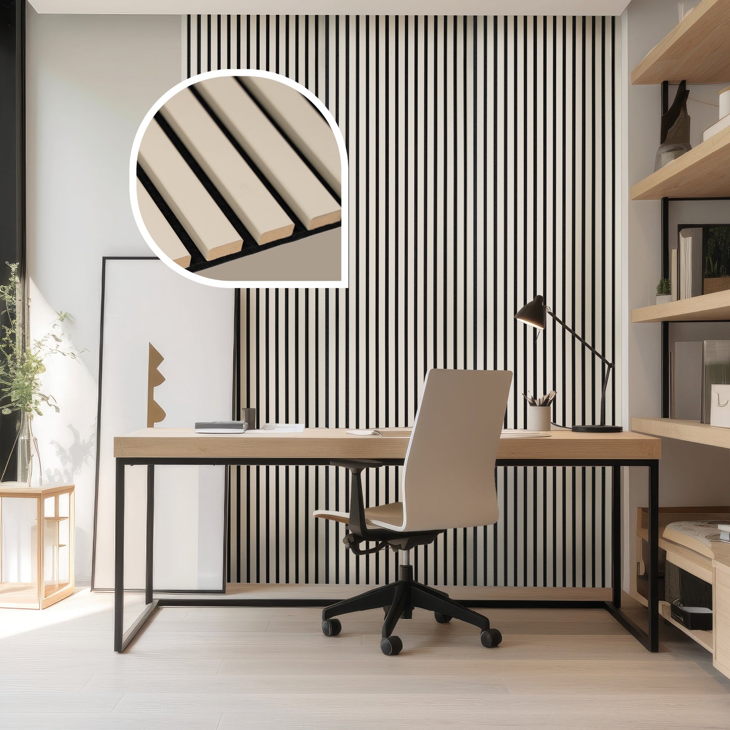 2x Akustikpaneele Wandpaneele Raumakustik Holz Filz Wandverkleidung 120x60cm