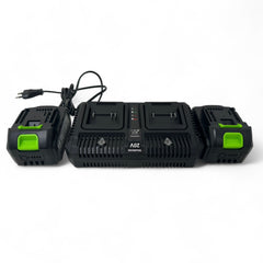 40V 2in1-Akku-Freischneider Trimmer Garten Gerät Kombigerät 2 x Akku + Doppelladegerät