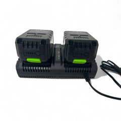 40V 2in1-Akku-Freischneider Trimmer Garten Gerät Kombigerät 2 x Akku + Doppelladegerät