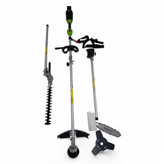 4in1 Akku-Multifunktion Rasentrimmer Motorsense Heckenschere Hochentaster