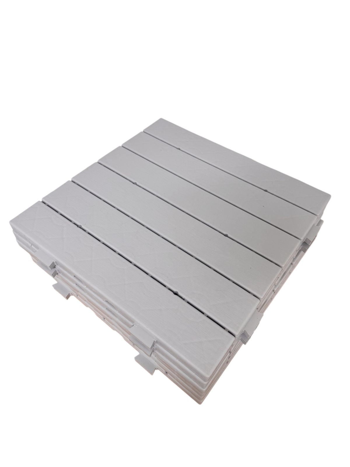 Terrassenfliesen Terrassen Boden Fliesen 50x50cm Hellgrau Kunststoff