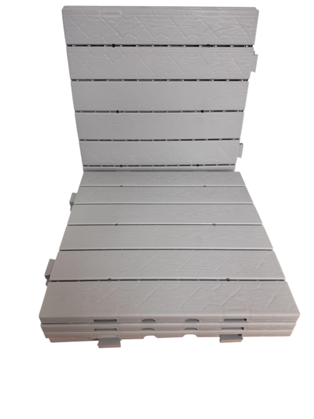 Terrassenfliesen Terrassen Boden Fliesen 50x50cm Hellgrau Kunststoff