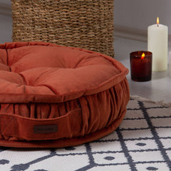 Bodenkissen Rund Sitzkissen Boden Dicker Stuhlkissen Meditationskissen Yogakissen 60x14cm