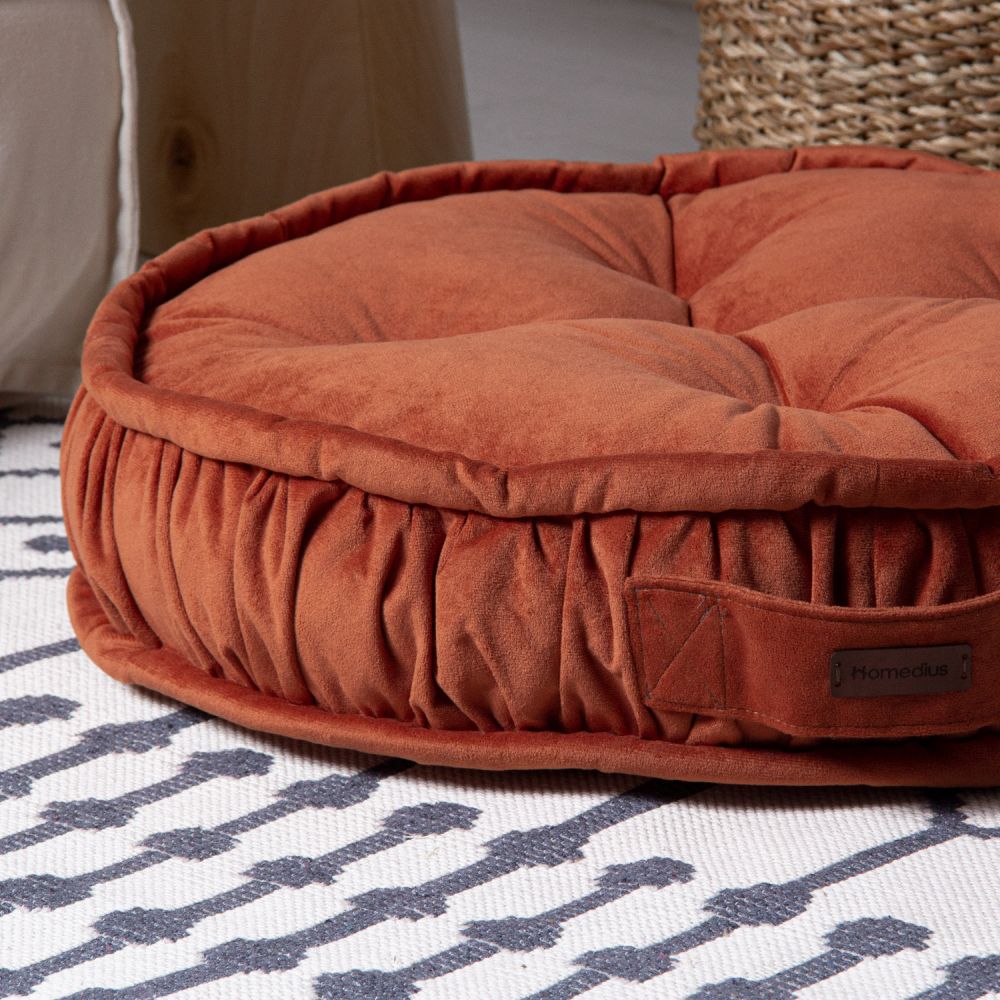 Bodenkissen Rund Sitzkissen Boden Dicker Stuhlkissen Meditationskissen Yogakissen 60x14cm