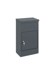 Paketbox Postbox M Paketfach Postkasten 38x23x65cm Briefkasten mit Schloss Stahl