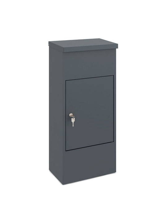 Paketbox Postbox Paketfach L Postkasten 38x23x85cm Briefkasten mit Schloss Stahl