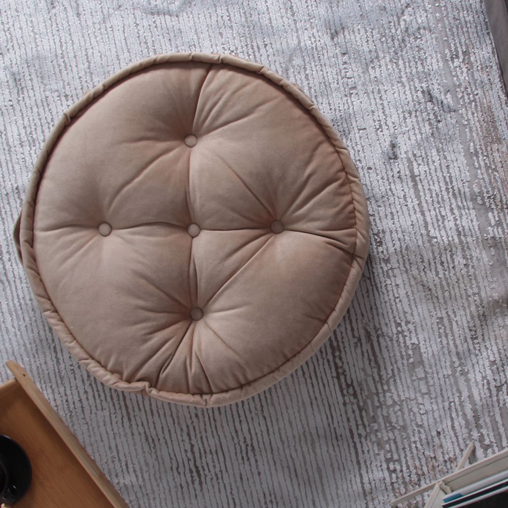 Bodenkissen Rund Sitzkissen Boden Dicker Stuhlkissen Meditationskissen Yogakissen 60x14cm