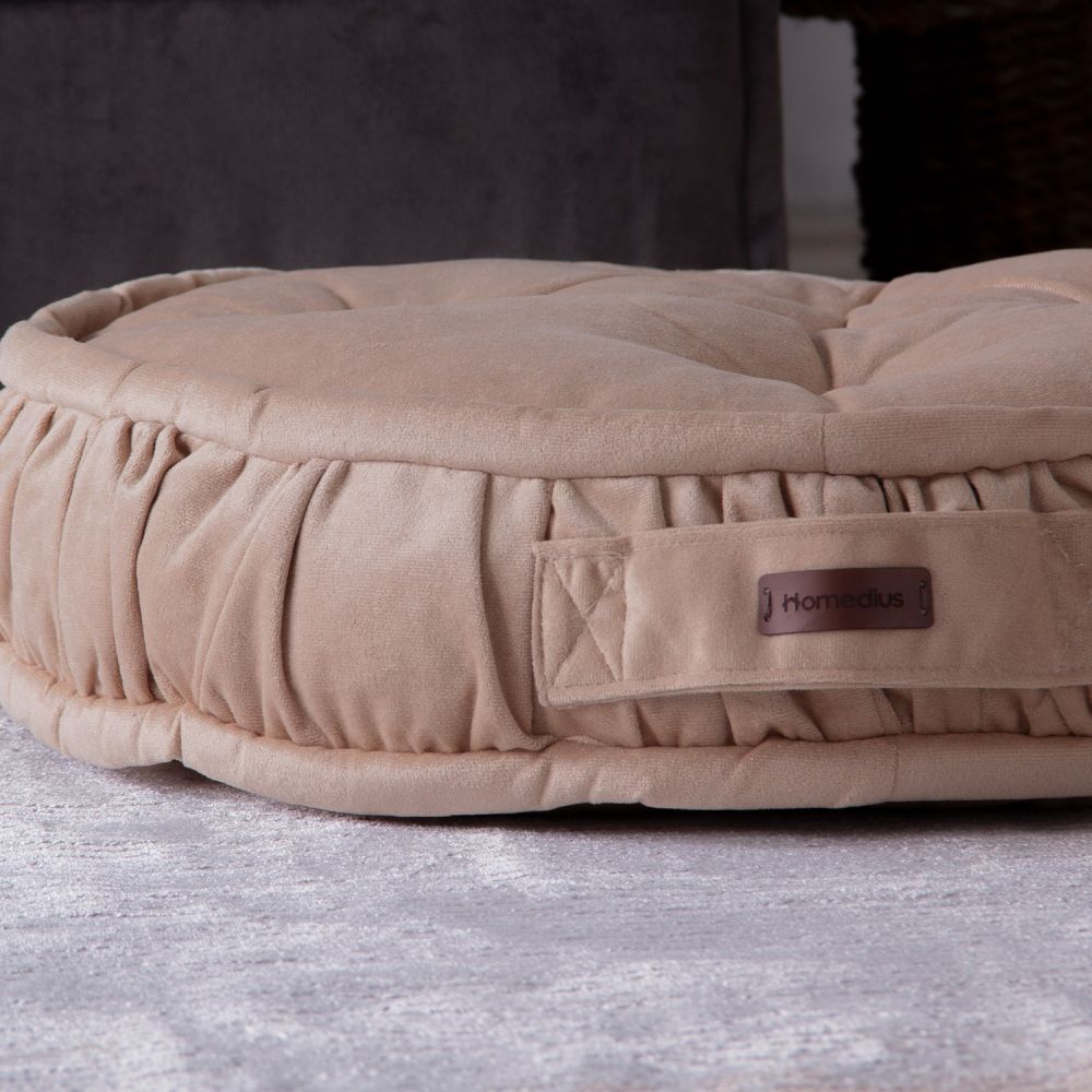 Bodenkissen Rund Sitzkissen Boden Dicker Stuhlkissen Meditationskissen Yogakissen 60x14cm