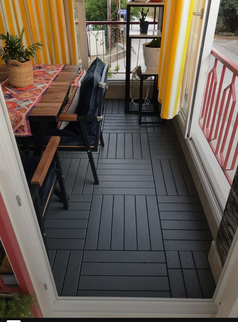 Terrassenfliesen Terrassen Boden Fliesen 50x50cm Hellgrau Kunststoff