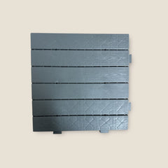 Terrassenfliesen Terrassen Boden Fliesen 50x50cm Grau Kunststoff