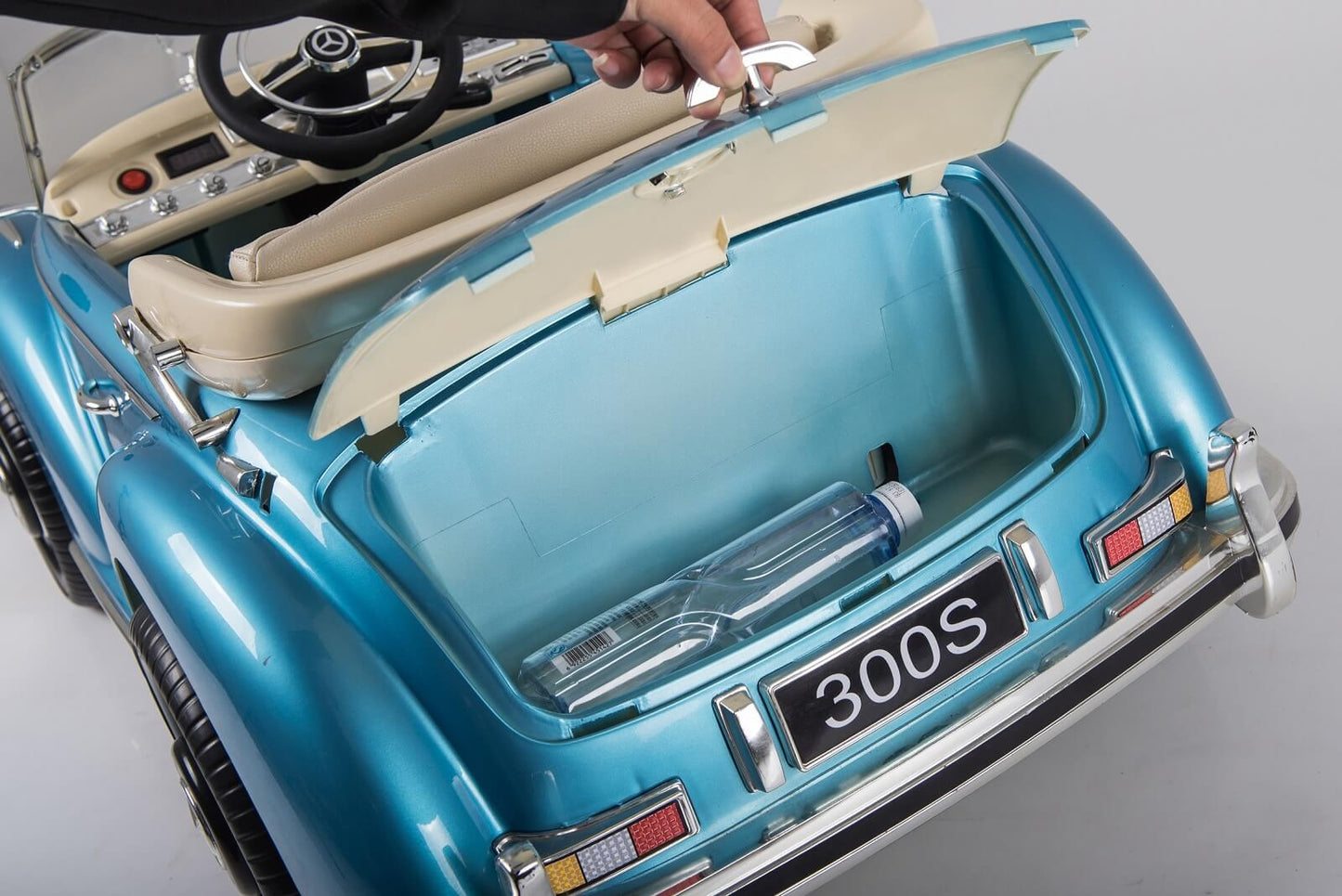 Kinder Elektrofahrzeug Mercedes Benz 300S Luxus Oldtimer Usb Eva Leder