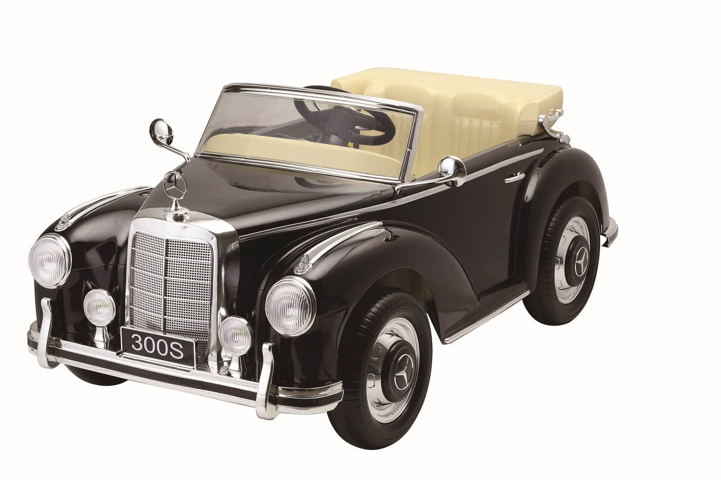 Kinder Elektrofahrzeug Mercedes Benz 300S Luxus Oldtimer Usb Eva Leder