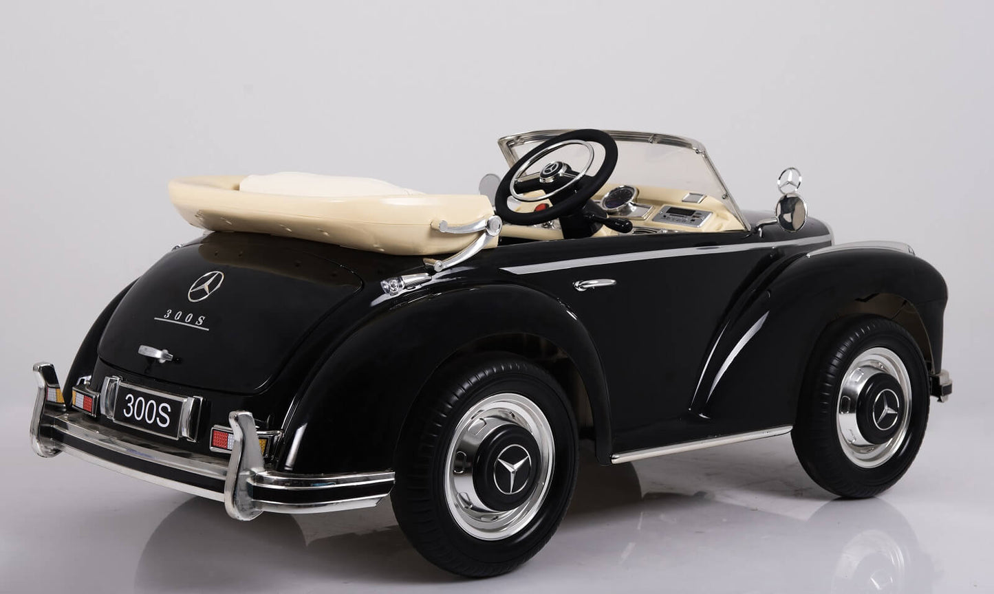 Kinder Elektrofahrzeug Mercedes Benz 300S Luxus Oldtimer Usb Eva Leder