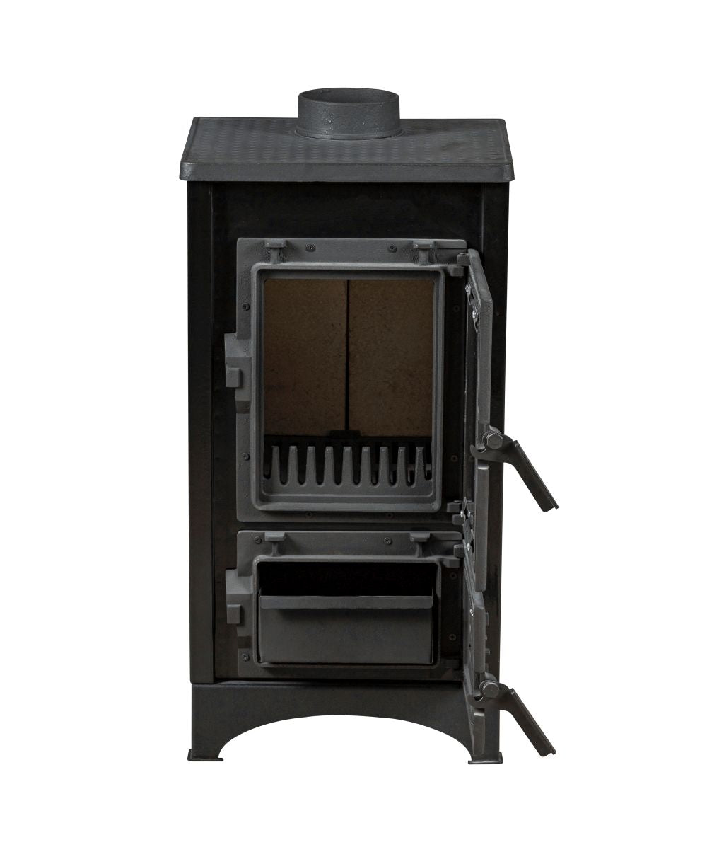 Kamin Ofen Kaminofen Anthrazit Rauchrohr 6,7KW BimSchV2  EEK A