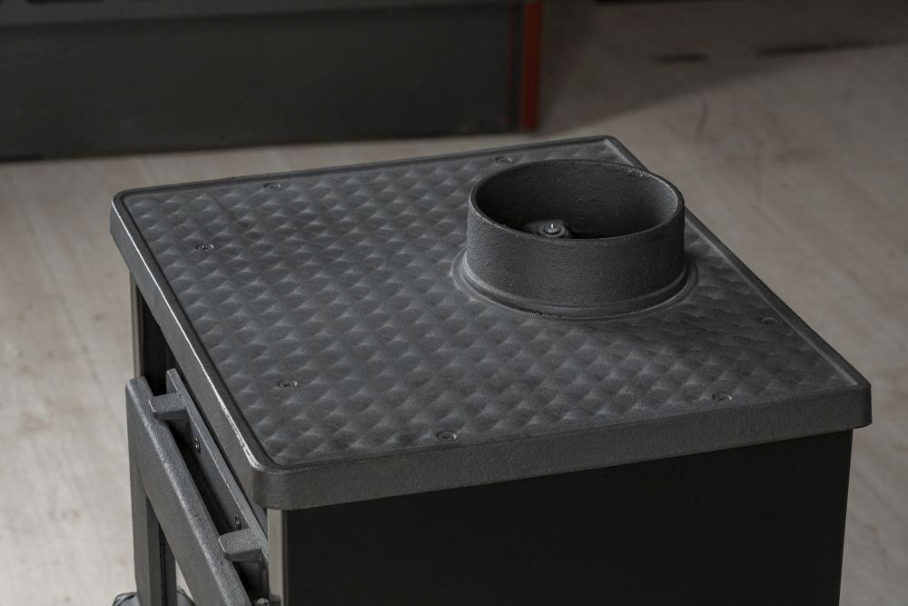 Kamin Ofen Kaminofen Anthrazit Rauchrohr 6,7KW BimSchV2  EEK A