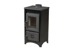Kamin Ofen Kaminofen Anthrazit Rauchrohr 6,7KW BimSchV2  EEK A