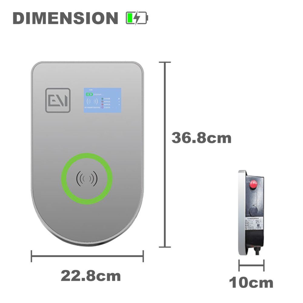 Elektroauto Wallbox 11kW Single Ladestation Typ2 400V 32A 3-phasig inkl.Ladekabel