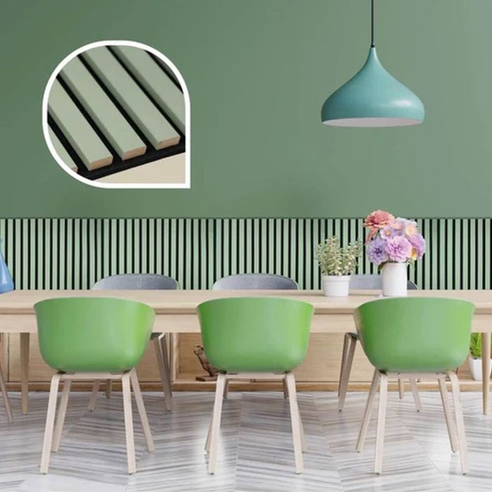 2x Akustikpaneele Wandpaneele Raumakustik Holz Filz Wandverkleidung 120x60cm