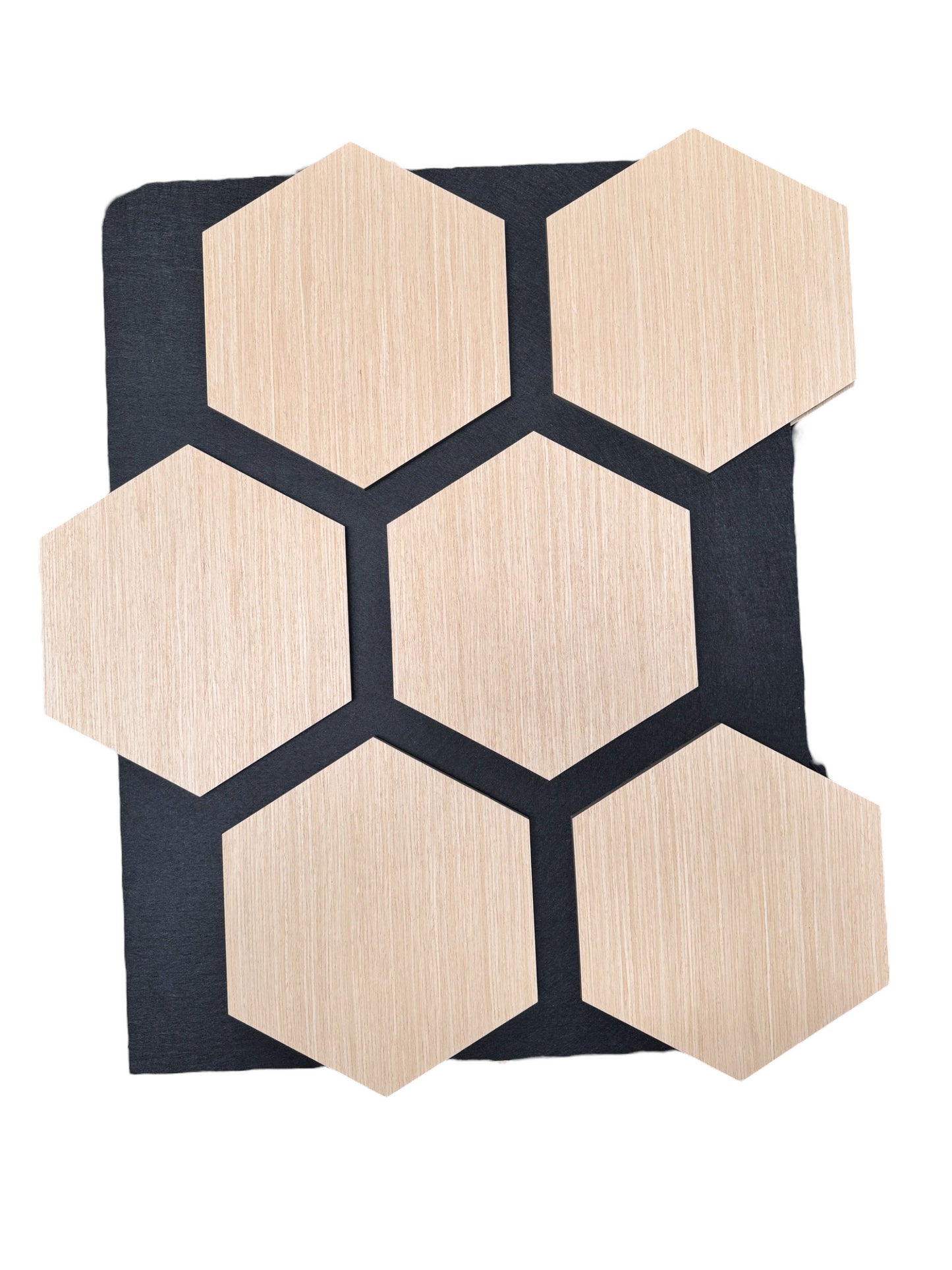 Hexagon 78x68x18 cm Akustikpaneele Holz Wand Deko Holzpaneele 3D Wandpaneele Wandverkleidung