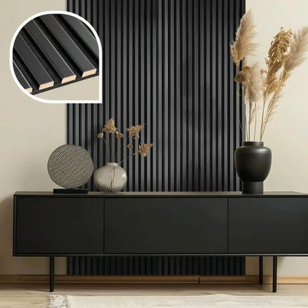 2x Akustikpaneele Wandpaneele Raumakustik Holz Filz Wandverkleidung 120x60cm