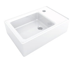 Keramik Waschtisch Waschbecken Wandmontage Wasch Tisch weiß 45x30