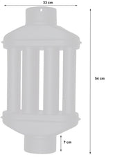 Abgaswärmetauscher 130mm Warmlufttauscher 6 Rohre Kaminrohr Rauchrohr Rauchgaskühler Abgasrohr Ofenrohr