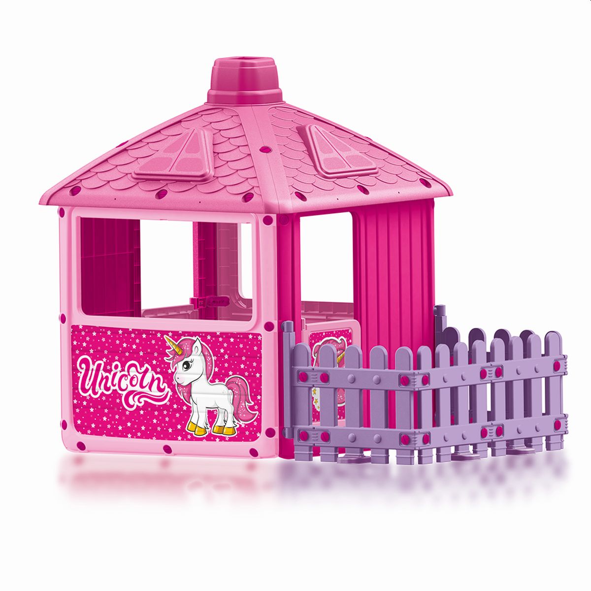 DOLU Einhorn Spielhaus Unicorn Haus für Kinder