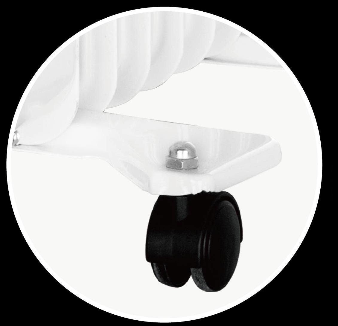 Elektroheizung Ölradiator 2000 Watt Heizung Elektrisch Thermostat  3 Heizstufen