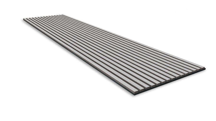 Akustikpaneele Holz 3D 2x Akustik Wandpaneel 240x60cm Wandverkleidung Silver Oak