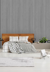 Akustikpaneele Holz 3D 2x Akustik Wandpaneel 240x60cm Wandverkleidung Silver Oak
