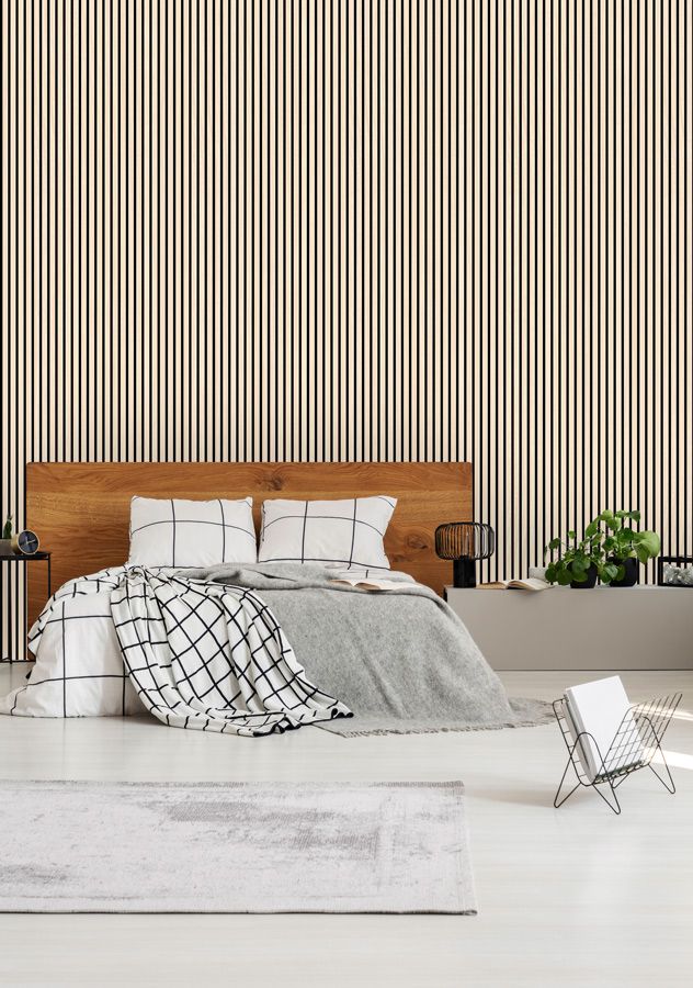 Akustikpaneele Holz 3D Akustik Wandpaneel 240x60cm Wandverkleidung Nat Oak