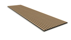 Akustikpaneele Holz 3D 2x Akustik Wandpaneel 240x60cm Wandverkleidung Teak