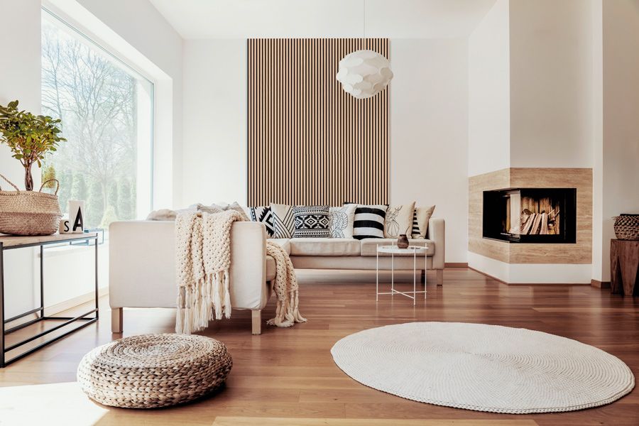 Akustikpaneele Holz 3D Akustik Wandpaneel 240x60cm Wandverkleidung Classic oak