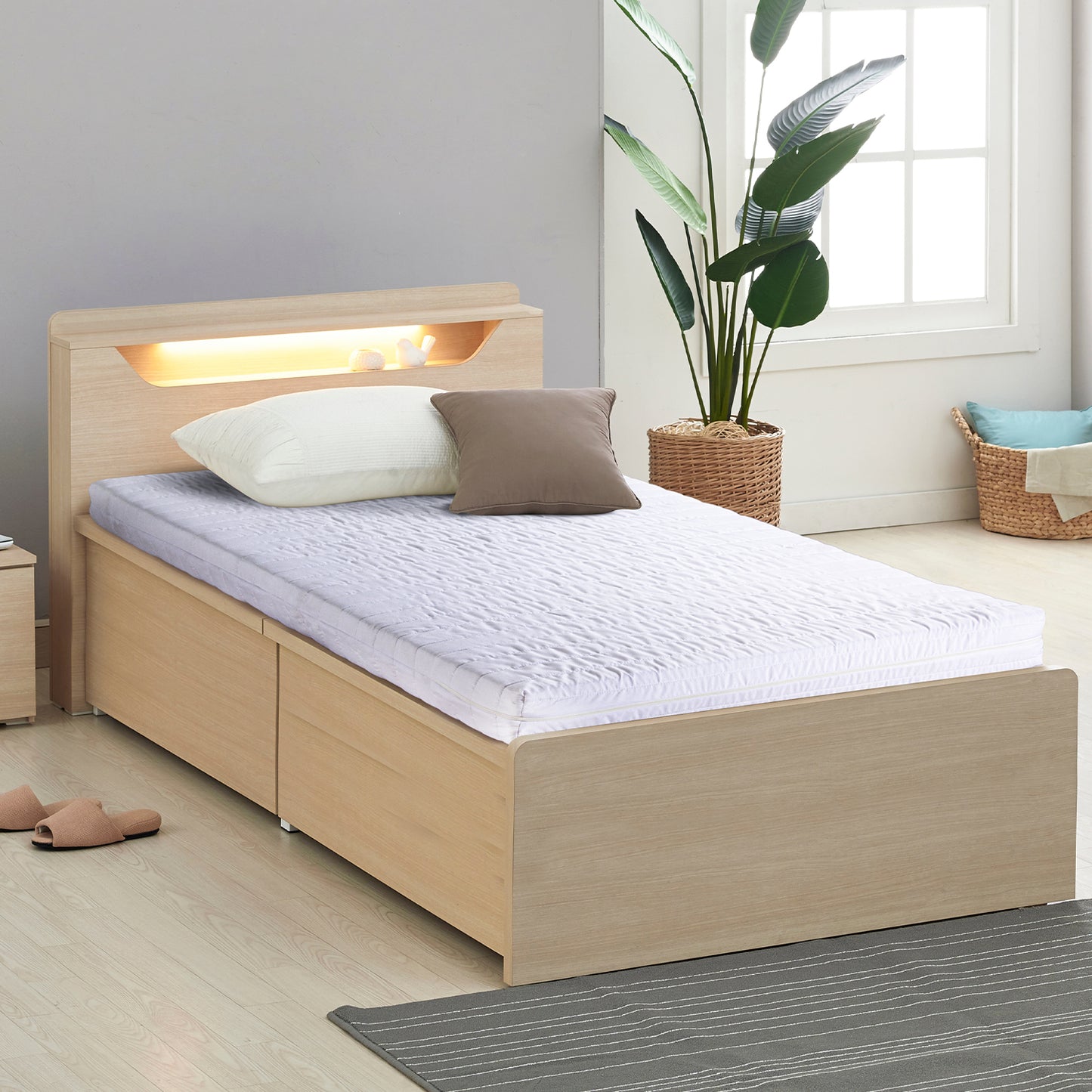 Comfort Matratze Komfortschaum Rollmatratze Härtegrad3 (H3) 90x200 cm