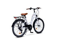 24 Zoll Alu City Bike 24" Mädchen Fahrrad Shimano 21 Gang Rh 38cm