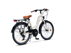 24" Zoll Alu City Bike Mädchen Fahrrad Kinderfahrrad Shimano 21 Gang Rh 38cm