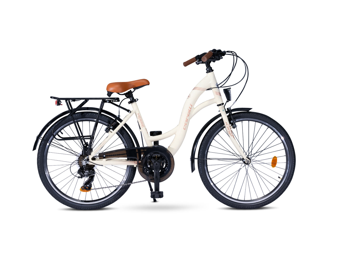 26" Zoll Alu City Bike Mädchen Fahrrad Aluminium Shimano 21 Gang RH44