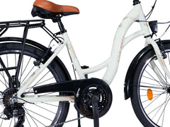26" Zoll Alu City Bike Mädchen Fahrrad Aluminium Shimano 21 Gang RH 13-14"