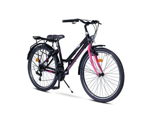 24 Zoll Alu Fahrrad Cityrad 24 Mädchen Fahrrad Rad 21G Rh 38 cm STVO