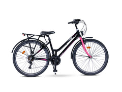 24 Zoll Alu Fahrrad Cityrad 24 Mädchen Fahrrad Rad 21G Rh 38 cm STVO