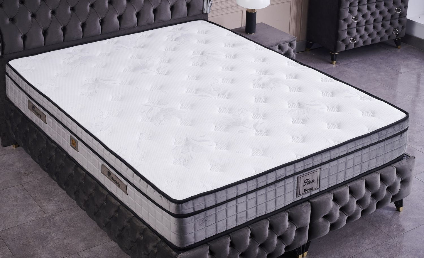 Boxspringbett Baza Yatak Boxspring Bett 160x200 Komplett Set Frezya