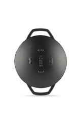 Wok 28 cm Pfanne aus Gusseisen Wokpfanne Gusspfanne zwei Seitengriffen