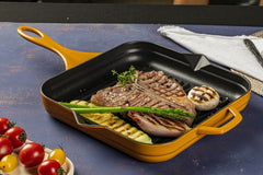 Gusseisen Grillpfanne Gusseisen Pfanne Grill Steak Induktion