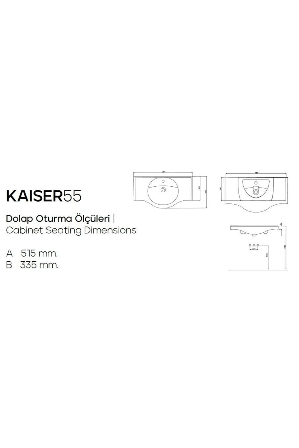 Keramik Waschtisch Waschbecken Einbau Waschtisch Wasch Tisch weiß 51x33