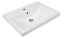 Keramik Waschtisch Waschbecken Einbau Waschtisch Wasch Tisch weiß 50x42,5x15
