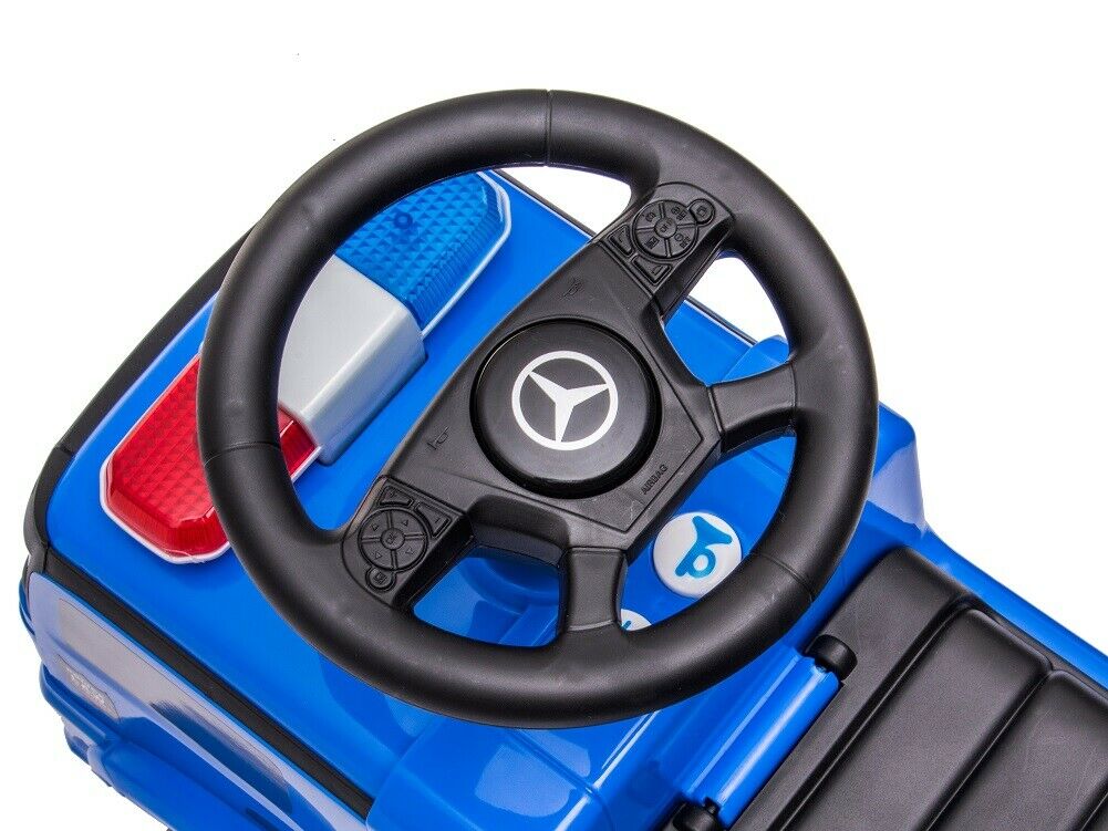 Mercedes-Benz Police Polizei Rutschauto LED Rutscher Kinderauto Hupe