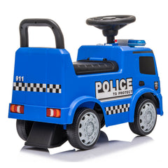 Mercedes-Benz Police Polizei Rutschauto LED Rutscher Kinderauto Hupe